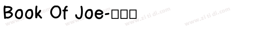 Book Of Joe字体转换
